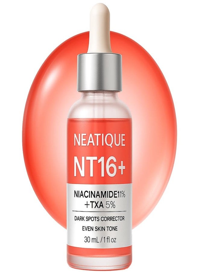 Neatique Niacinamide 11% + Tranexamic Acid 5% Serum, 110,000ppm Niacinamide, 50,000ppm TXA – Neatique NT16+ Face Serum for Dark Spots, Uneven Tone & Smooth-Looking Skin, 30mL / 1 fl oz - Image 1